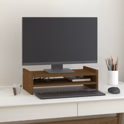 Ce support pour moniteur classique en bois au design minimaliste apporte une belle touche à votre espace de vie actuel. Bois  ...