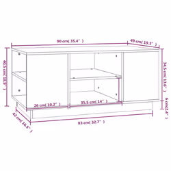 VidaXL 814403 Table à café, latérale et de salon - Vue supplémentaire 8