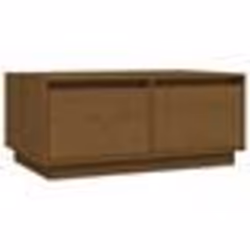 vidaXL Table basse Marron miel 80x50x35 cm Bois massif de pin