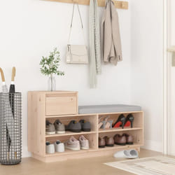 Vidaxl - Armoire à chaussures 110x34x61 cm Bois de pin massif