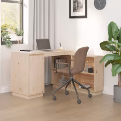 Ce bureau est conçu pour être un supplément pratique et décoratif à votre espace de vie ! Bois de pin massif : ce bureau est  ...