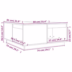 VidaXL 814527 Table à café, latérale et de salon - Vue supplémentaire 8