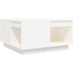 Vidaxl - Table basse Blanc 60x61x32,5 cm Bois massif de pin