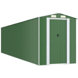 vidaXL Abri de jardin Vert 192x855x223 cm Acier galvanisé