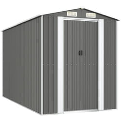 Vidaxl - Abri de jardin Gris clair 192x357x223 cm Acier galvanisé