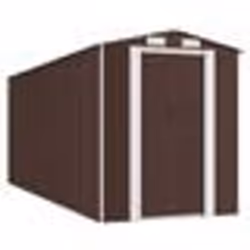 vidaXL Abri de jardin Marron foncé 192x523x223 cm Acier galvanisé