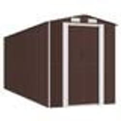 vidaXL Abri de jardin Marron foncé 192x523x223 cm Acier galvanisé