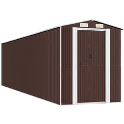 Vidaxl - Abri de jardin Marron foncé 192x772x223 cm Acier galvanisé