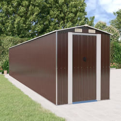 Vidaxl - Abri de jardin Marron foncé 192x938x223 cm Acier galvanisé