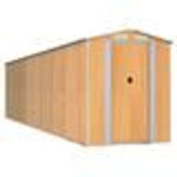 vidaXL Abri de jardin Marron clair 192x772x223 cm Acier galvanisé