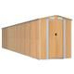 vidaXL Abri de jardin Marron clair 192x938x223 cm Acier galvanisé