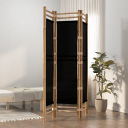 Vidaxl - Cloison de séparation pliante 3 panneaux 120 cm Bambou et Toile