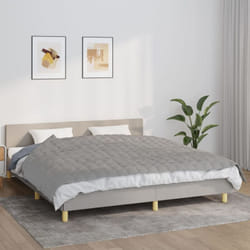vidaXL Couverture lestée Gris 155x220 cm 11 kg Tissu - 155 x 220 cm