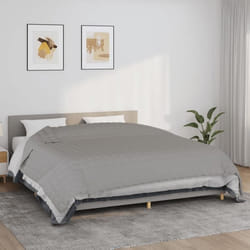 vidaXL Couverture lestée Gris 235x290 cm 15 kg Tissu 350733