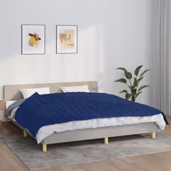 vidaXL Couverture lestée Bleu 155x220 cm 11 kg Tissu - 155 x 220 cm