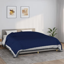 Vidaxl - Couverture lestée Bleu 235x290 cm 15 kg Tissu