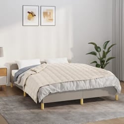 Couverture lestée - Crème clair - 138x200 cm - 6 kg - Tissu coton - Hypoallergénique