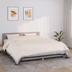 Avez-vous des problèmes de sommeil la nuit ? Cette couverture lestée offre une pression douce et confortable qui aide votre c ...