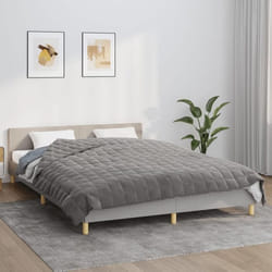 Couverture Lestée Gris 200x225 Cm 9 Kg Tissu