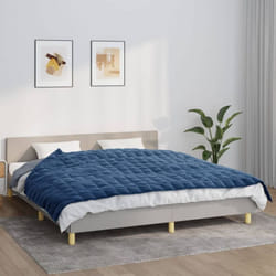 Vidaxl - Couverture lestée Bleu 155x220 cm 7 kg Tissu