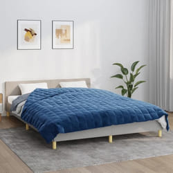 Couverture Lestée Bleu 220x235 Cm 15 Kg Tissu