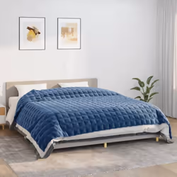 Avez-vous des problèmes de sommeil la nuit ? Cette couverture lestée offre une pression douce et confortable qui aide votre c ...