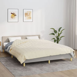 Vidaxl - Couverture lestée Crème clair 200x200 cm 9 kg Tissu