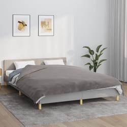 vidaXL Couverture lestée avec housse Gris 200x225 cm 9 kg Tissu 350834