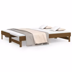 VidaXL 823377, lit sofa, Marron, Bois de pin, 2025 mm, 1045 mm, 335 mm