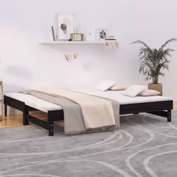 VidaXL 823378 canapé lit sofa Noir