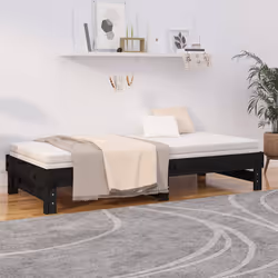 VidaXL 823388 canapé lit sofa Noir - Vue supplémentaire 4