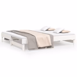 VidaXL 823390, lit sofa, Blanc, Bois de pin, 1925 mm, 950 mm, 335 mm