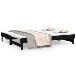 VidaXL 823398 canapé lit sofa Noir