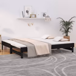 VidaXL 823398 canapé lit sofa Noir