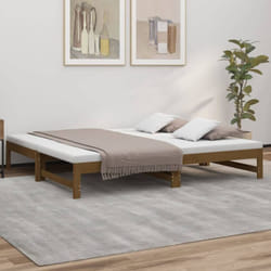 Vidaxl - Lit coulissant Marron miel 2x(90x190) cm Bois de pin massif