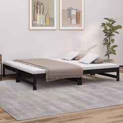 Ce lit de jour en bois polyvalent peut être utilisé comme lit dans votre chambre à coucher et s'intègre également parfaitemen ...