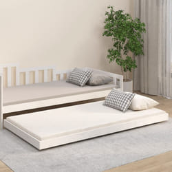 Vidaxl - Cadre de lit sans matelas blanc 80x200 cm bois massif de pin