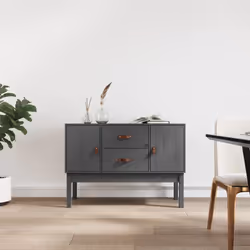 Ce buffet classique, au look intemporel, est conçu pour être un excellent supplément à votre maison. Bois de pin massif : le ...