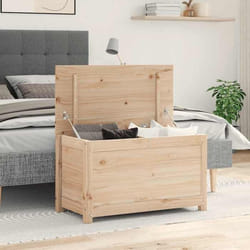 vidaXL Boîte de rangement 80x40x45,5 cm Bois massif de pin