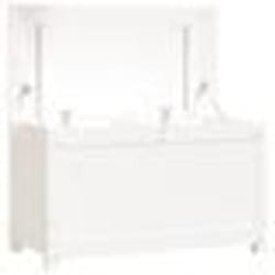 vidaXL Boîte de rangement Blanc 80x40x45,5 cm Bois massif de pin
