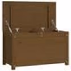 vidaXL Boîte de rangement Marron miel 80x40x45,5 cm Bois massif de pin