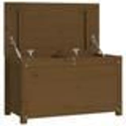 vidaXL Boîte de rangement Marron miel 80x40x45,5 cm Bois massif de pin