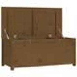 vidaXL Boîte de rangement Marron miel 110x50x45,5cm Bois massif de pin