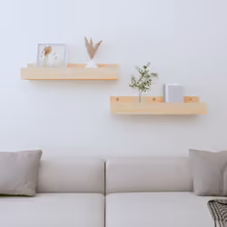 Ces étagères murales en bois sont conçues pour être fixées au mur et embellissent parfaitement n'importe quelle pièce. Bois d ...