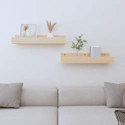 Vidaxl - tagères murales 2 pcs 50x12x9 cm Bois de pin massif