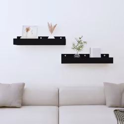 Ces étagères murales en bois sont conçues pour être fixées au mur et embellissent parfaitement n'importe quelle pièce. Bois d ...