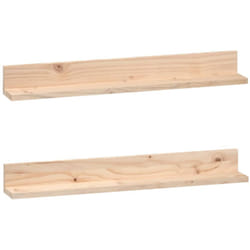 Vidaxl - tagères murales 2 pcs 80x11x9 cm Bois de pin massif
