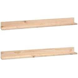 Vidaxl - tagères murales 2 pcs 110x11x9 cm Bois de pin massif