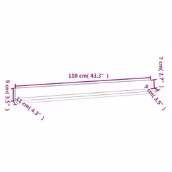 VidaXL 823612 étagères Pin Marron - Vue supplémentaire 8