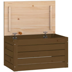 Vidaxl - Boîte de rangement Marron miel 59,5x36,5x33 cm Bois massif pin